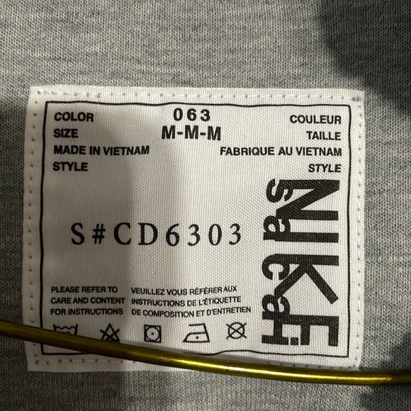 Nike x Sacai Double-Zip Hoodie 'Dark Grey Heather/White' - Picture 3 of 7
